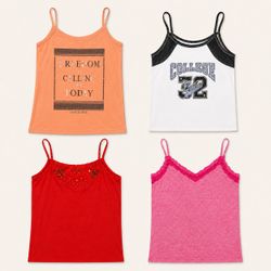 Y2k Printed Cami Tops
