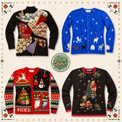 Vintage Heavy Knit Novelty Xmas Jumpers: 10pcs (CM..