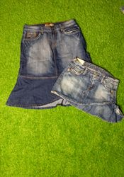 Y2K  Midi & Mini Denim skirt