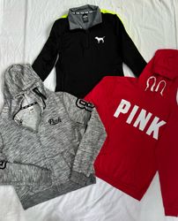 Pink Victoria Secret Sweatshirt Hoodie B # 330