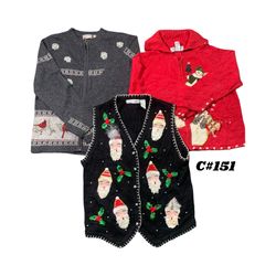 Wholesale Vintage Christmas Sweaters Bundle | 10pc..
