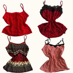 Y2K Red Room Cami Tops - ST-058