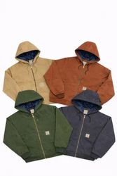 CR1254 Upcycled Carhartt Hooded Jacket