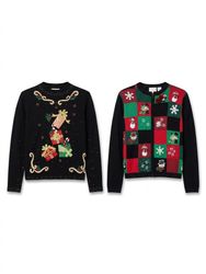 (FV-2659)     Vintage Christmas Sweaters & Cardiga..