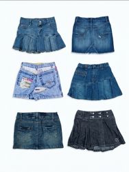 Streetwear Y2K Distressed Denim Mini Skirts
(VM-19..
