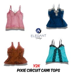 Y2k Pixie Circuit Cami Tops - EV0880
