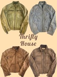 Y2K Leatherwear Jacket Essentials(TH/773)