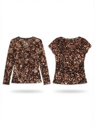 (FV-2163) Y2K Animal Print & Paisley Tops Mix | Le..