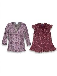 (FV-2570)Burgundy Printed Womenswear Mix | Floral ..