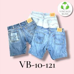 Levi's Blue Denim midi Shorts (VB-10-121) 8 pieces