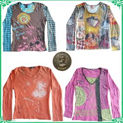 Vintage Y2K Women's Mixed Brand Blouses & Tops Bun..