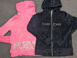 SD 434- Pink and Bebe Velour Tops and Sweatpants