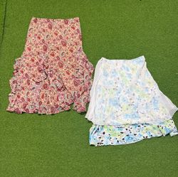 Yv1510 Floral and Paisley Print Midi Skirts 12P