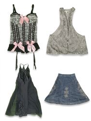 (FV-2878) The Space Age Edit Tops-Dress-Skirts-Cor..