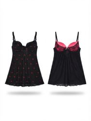 (FV-2041) Y2K Black Aesthetic Sexy Tops Style Baby..