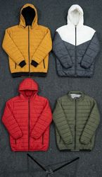 Vintage Hooded Puffers Quilted Jacket Mix