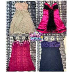 Y2K Vintage Slip Dress Bundle – Lace, Satin & Shee..