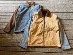 Upcycled Carhartt +Denim Detroit Jacket