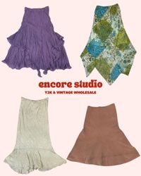 Y2K Fairycore Midnight Sun Midi Skirts (ES#57)