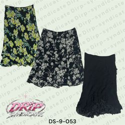 Y2k Floral Printed Skirts (DS-9-053)
