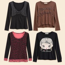 Y2K Grunge & Edgy Graphic Long Sleeve Tops