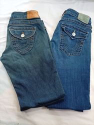 CR12135 Vintage True Religion Flare and Straight J..