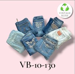 Y2k bootcut flare embroidery jeans (VB-10-130) 10 ..