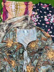 Net Blouse & L.S