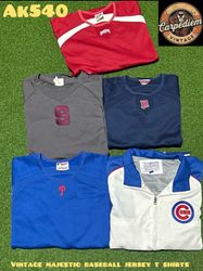 Vintage majestic baseball jersey t shirt ak540