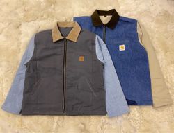 Upcycled Carharrt + Denim Detroit Jacket