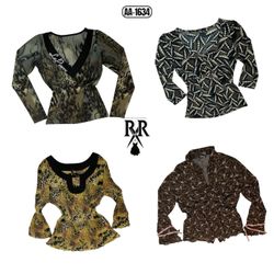 Y2K Earthy Tone Mix Tops (AA-1634)