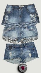 Y2k denim shorts WR2007