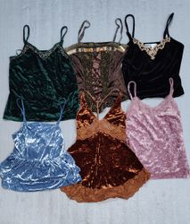 Velvet Cami Tops