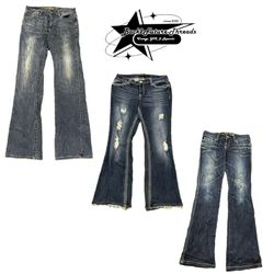 Y2k Paris Hilton Era Girl Denim Jeans B2F-056