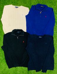 Ralph Lauren cable knit and Quarter zip sweater