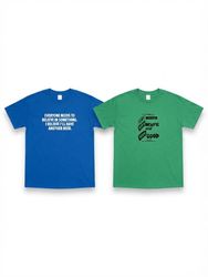 (FV-2685) Printed Vintage Style Single Stitch T-Sh..