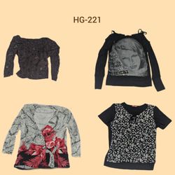 Y2K Floral & Printed Tops (HG-221)