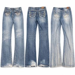 Y2K EMBROIDERED OR EMBELLISHED BOOTCUT JEANS