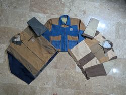 Upcycled Carhartt Reconstructed Patchwork Workwear..