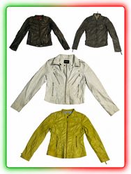 10 PCS Women’s Y2K Vintage Leather Jackets Wholesa..