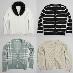 Ladies Button-Up Cardigans including brands like –..