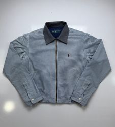 Upcycled Polo Harrington Jacket – Unique Handmade ..