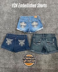 Y2K Embellished Shorts - (30/08)