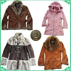 Y2K Vintage Afghan Fur Coat Bundle Shearling Trim ..