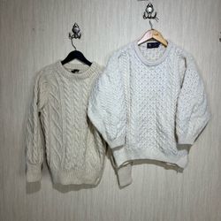 Sélection de pulls et cardigans en maille torsadée..
