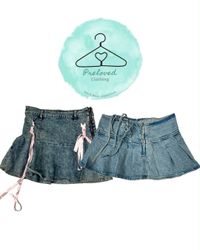 280726-2 denim mini skirts