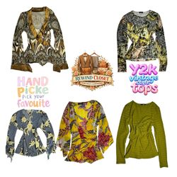 Y2K and vintage style Alfani Vero Moda Printed Blo..