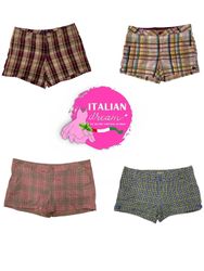 Y2k checkered prints shorts