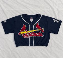 Upcycle Baseball Jersey Crop Top (Dv-9-188)