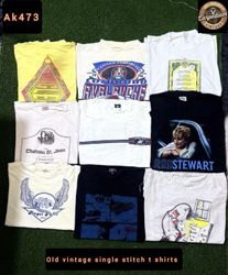 Old vintage single stitch t shirts 80s & 90s old s..